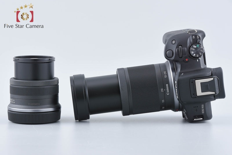 "Count 1,000" Canon EOS R50 Black 24.2 MP RF-S 18-45 55-210 Lenses from Japan