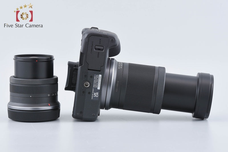 "Count 1,000" Canon EOS R50 Black 24.2 MP RF-S 18-45 55-210 Lenses from Japan