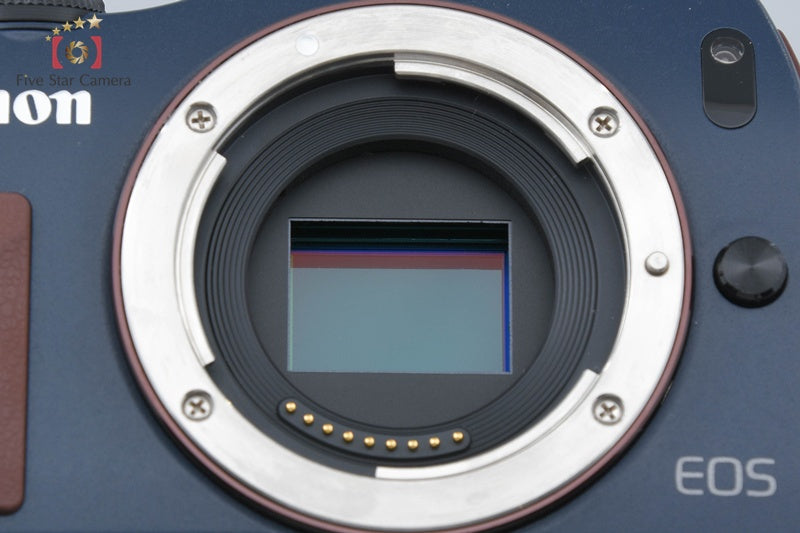 Canon EOS M Bay Blue 18.0 MP Digital Mirrorless Camera EF-M 18-55 IS STM Lens