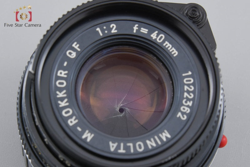 Minolta M-ROKKOR-QF 40mm f/2 Leica M Mount