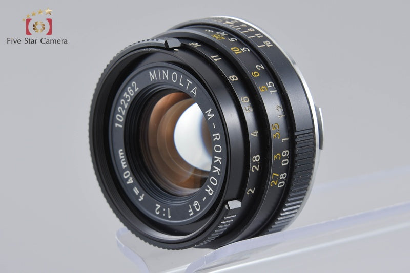 Minolta M-ROKKOR-QF 40mm f/2 Leica M Mount