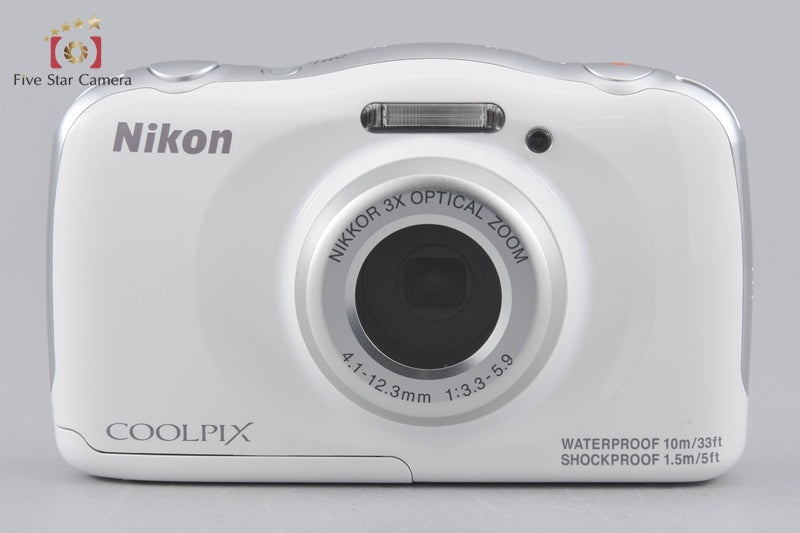 Nikon COOLPIX S33 White 13.2 MP Digital Camera