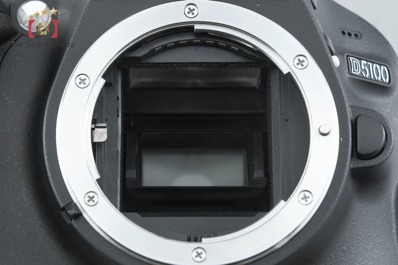 "Shutter count 3,084" Nikon D5100 16.2 MP SLR Digital Camera 18-55 55-300 Lenses