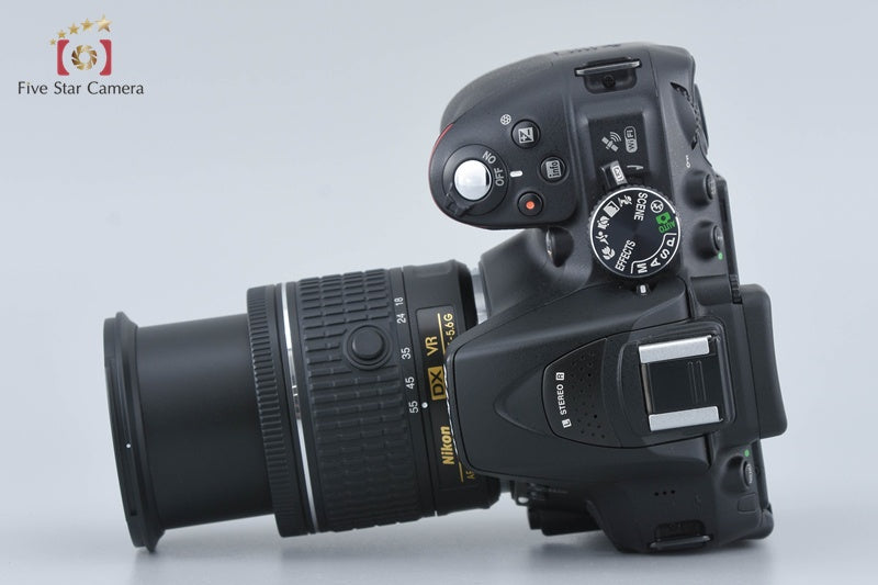 Nikon D5300 Black 24.2 MP DSLR Camera AF-P 18-55 VR Lens