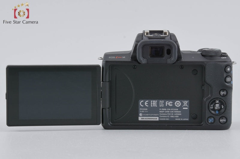 "Shutter count 2,000" Canon EOS Kiss M / M50 Black 24.0 MP 15-45 IS STM Lens