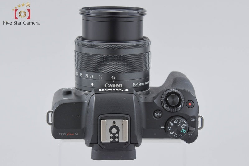 "Shutter count 2,000" Canon EOS Kiss M / M50 Black 24.0 MP 15-45 IS STM Lens