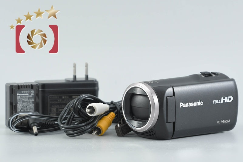 Panasonic HC-V360M 16GB 90x Zoom 2.2 MP Black Digital HD Camcorder