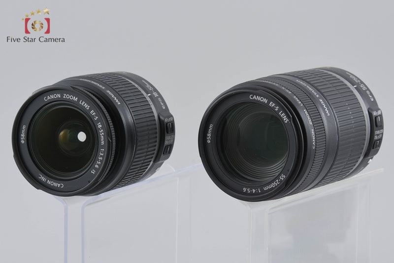 "Count 5,196" Canon EOS Kiss X3 / Rebel T1i / 500D 15.1 MP 18-55 55-250 Lenses