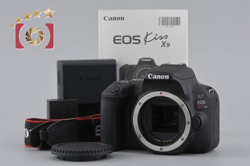 "Count 2,805" Canon EOS Kiss X9 / Rebel SL2 / 200D Black 24.2MP DSLR Camera Body