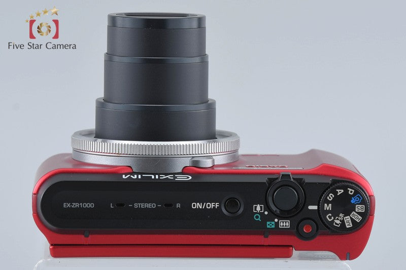 Casio HIGH SPEED EXILIM EX-ZR1000 Red 16.1 MP Digital Camera