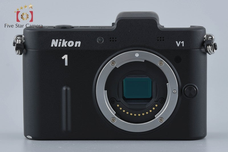 "Count 3,710" Nikon 1 V1 Black 10.1 MP Digital SLR Camera 10-30mm VR Lens