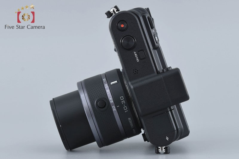 "Count 3,710" Nikon 1 V1 Black 10.1 MP Digital SLR Camera 10-30mm VR Lens