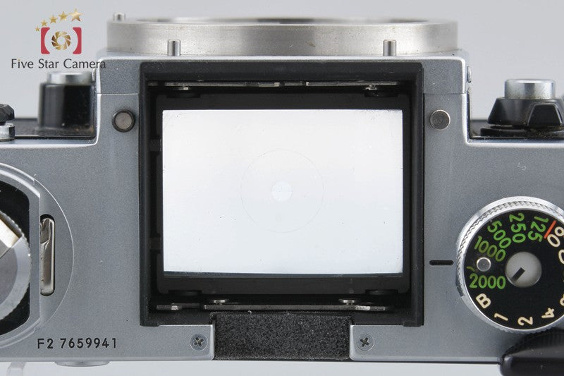 Nikon F2 Eye Level Silver 35mm SLR Film Camera Body