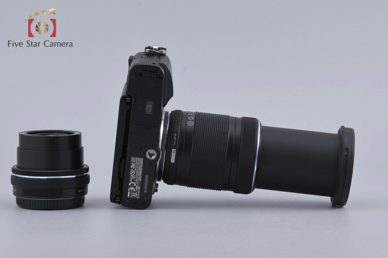 "Count 260" Olympus PEN Lite E-PL7 Black 16.1 MP EZ 14-42 40-150 Lenses w/ Box