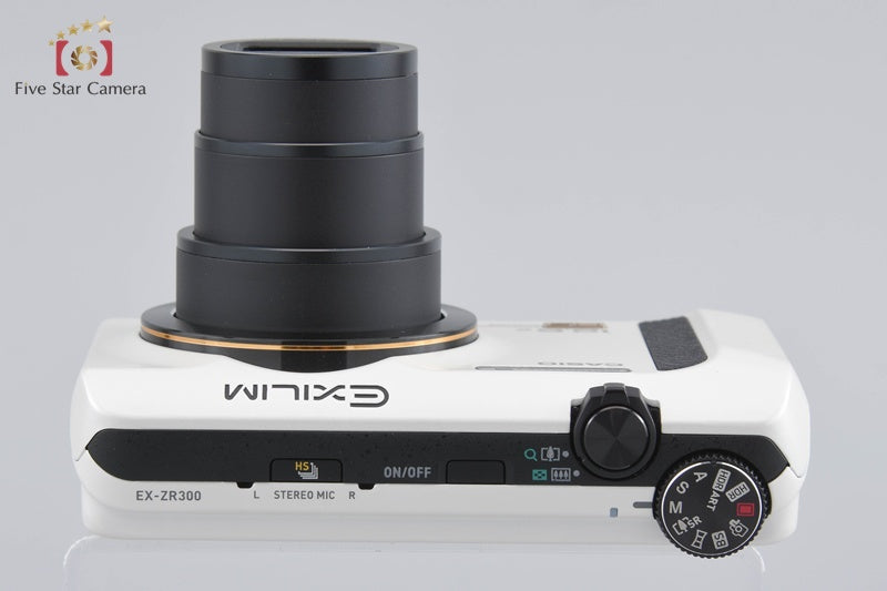 Casio HIGH SPEED EXILIM EX-ZR300 White 16.1 MP Digital Camera