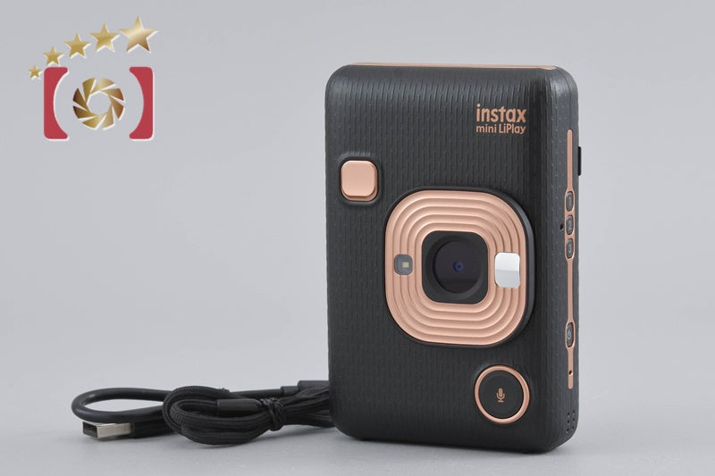 FUJIFILM Instax Mini LiPlay Elegant Black Instant Film Camera