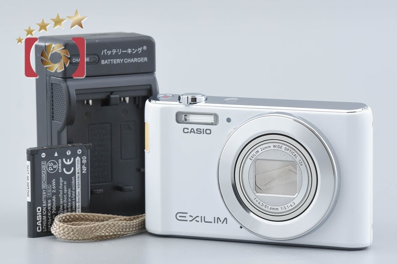 Casio EXILIM EX-ZS240 White 16.1 MP Digital Camera