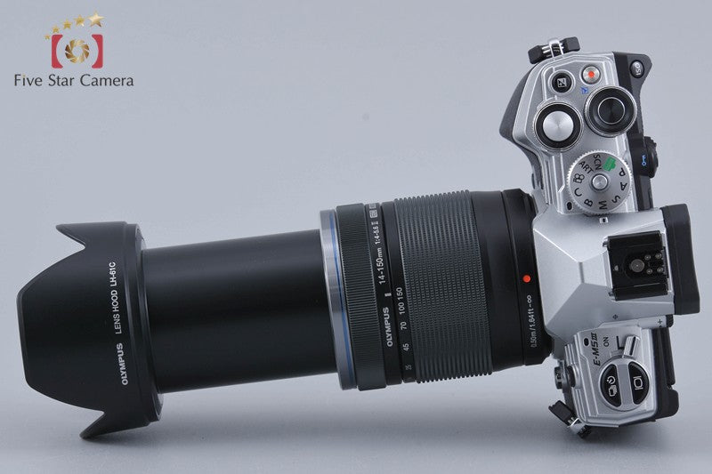 "Count 1,326" Olympus OM-D E-M5 Mark III Silver 20.4 MP 14-150 II Lens w/ Box