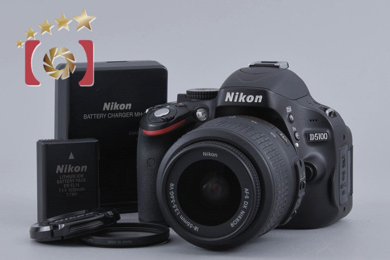 "Count 4,191" Nikon D5100 16.2 MP SLR Digital Camera 18-55 VR Lens