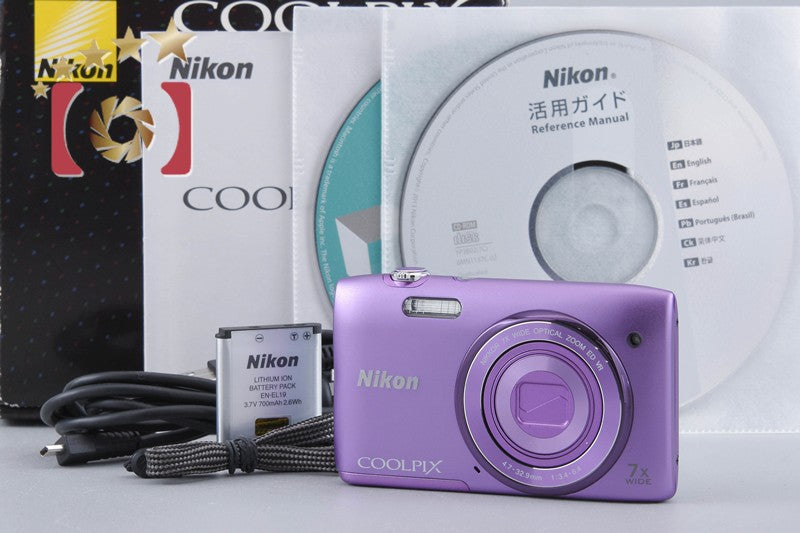 Nikon COOLPIX S3500 Orchid Purple 20.0 MP Digital Camera w/ Box