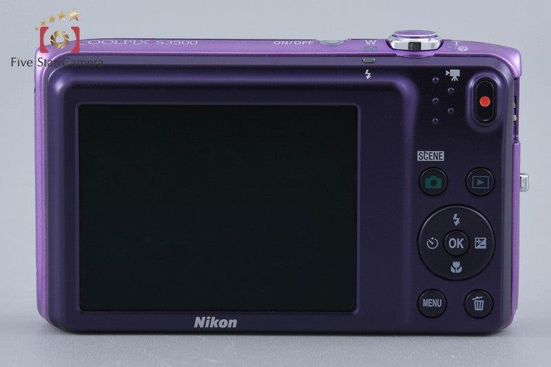 Nikon COOLPIX S3500 Orchid Purple 20.0 MP Digital Camera w/ Box