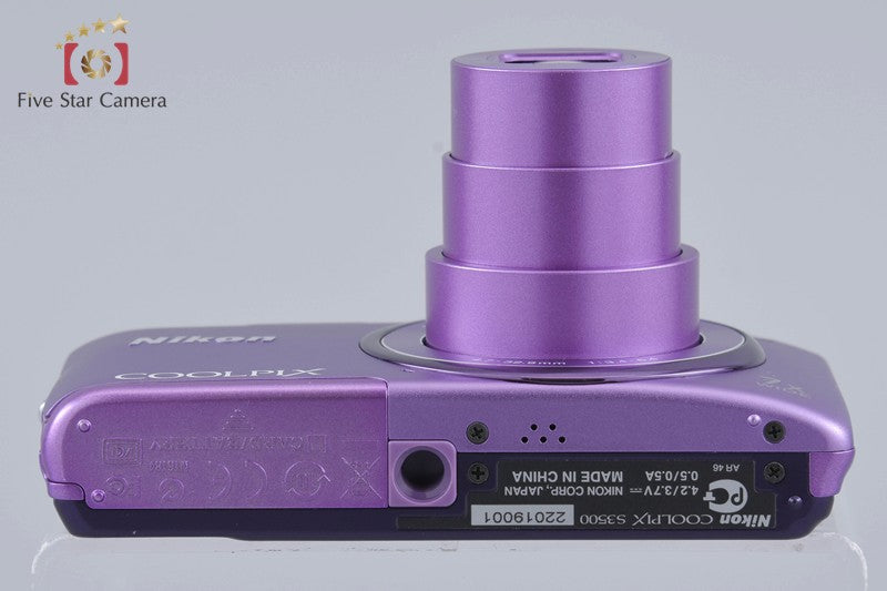 Nikon COOLPIX S3500 Orchid Purple 20.0 MP Digital Camera w/ Box