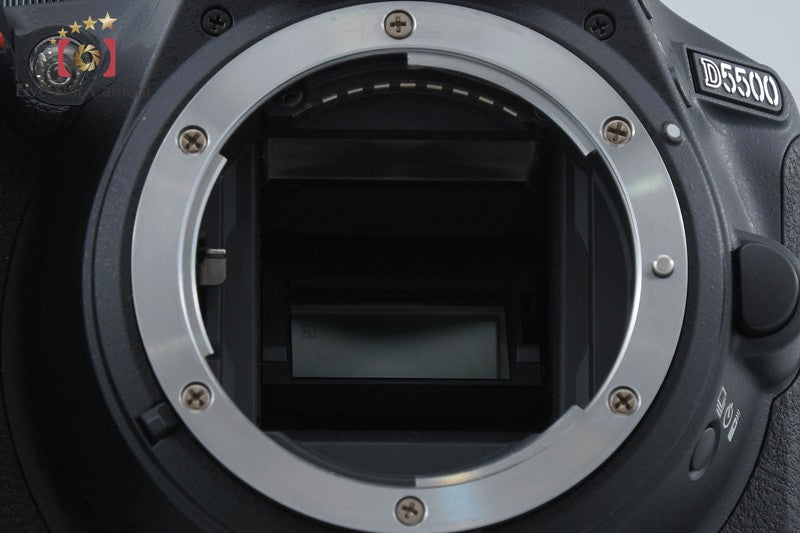 "Count 345" Nikon D5500 Black 24.2 MP DSLR 18-55 55-300 Lenses w/ Box