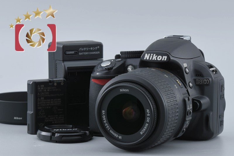 Nikon D3100 Black 14.2 MP Digital SLR Camera 18-55 VR Lens