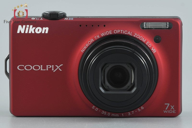 Nikon COOLPIX S6000 Flash Red 14.2 MP Digital Camera