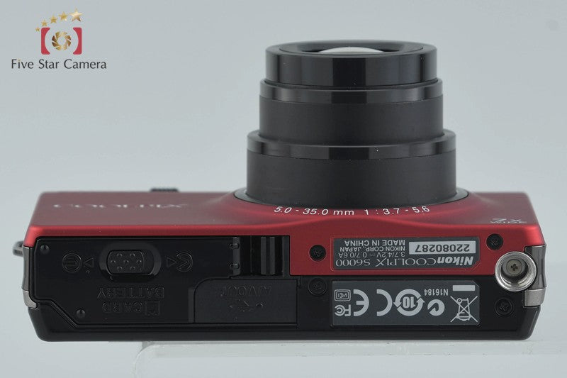 Nikon COOLPIX S6000 Flash Red 14.2 MP Digital Camera