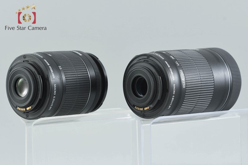 "Count 3,983" Canon EOS 80D 24.2 MP Digital SLR Camera EF-S 18-55 55-250 Lenses