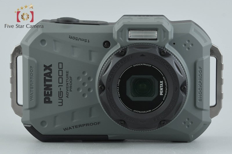 Ricoh PENTAX WG-1000 Olive 16.3 MP Waterproof Action Camera w/ Box