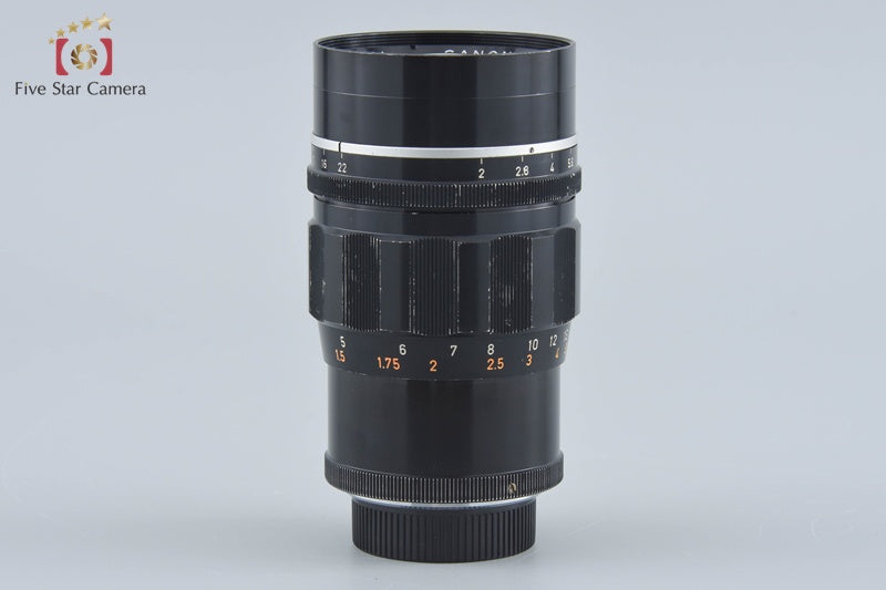 Canon 100mm f/2 L39 LTM Leica Thread Mount Lens