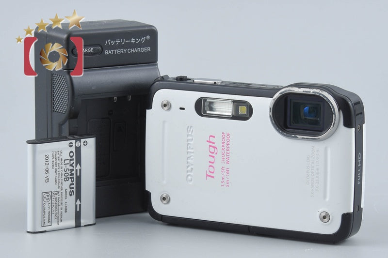 Olympus Tough TG-620 White 12.0 MP 5m Waterproof Digital Camera
