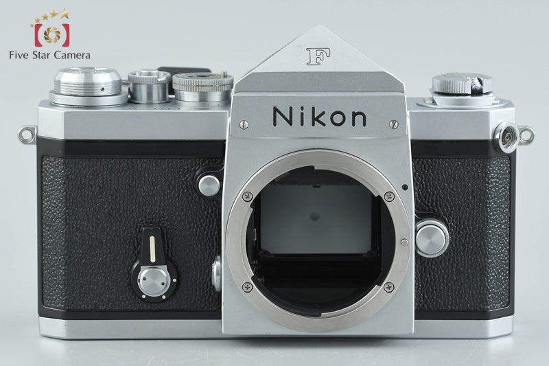 Nikon F Eye Level Silver Later Model + NIKKOR-S.C Auto 50mm f/1.4 Non Ai Lens