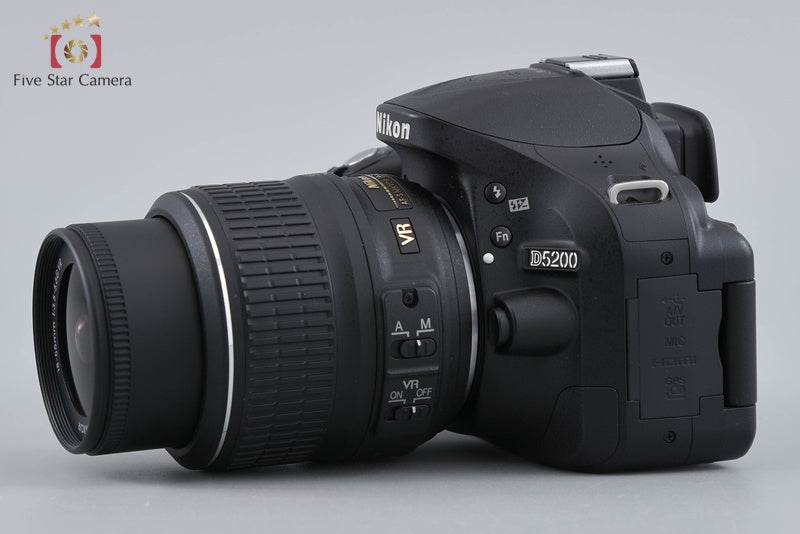 Nikon D5200 Black 24.1 MP DSLR Camera 18-55 VR Lens