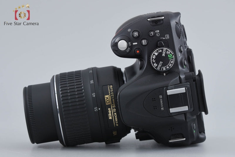 Nikon D5200 Black 24.1 MP DSLR Camera 18-55 VR Lens
