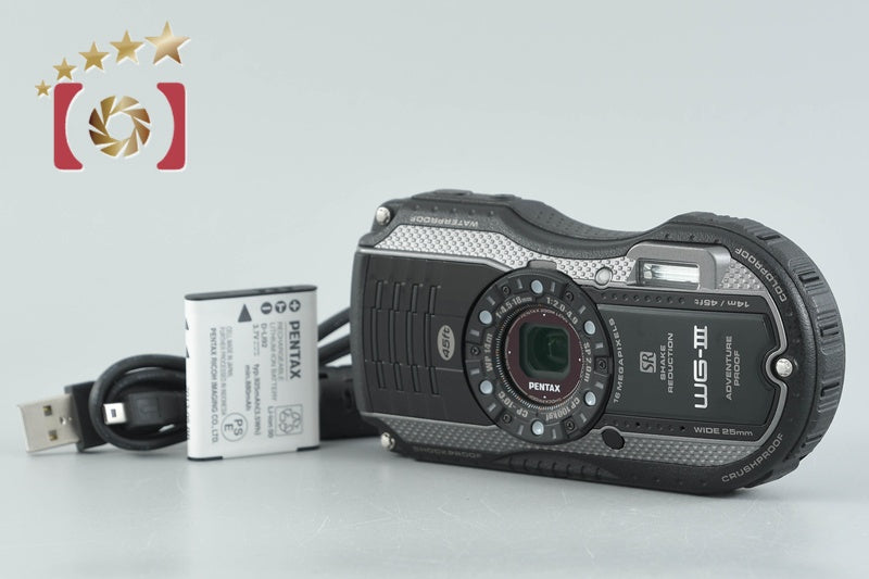 Ricoh Pentax WG-3 Black 16.0 MP Waterproof Action Camera
