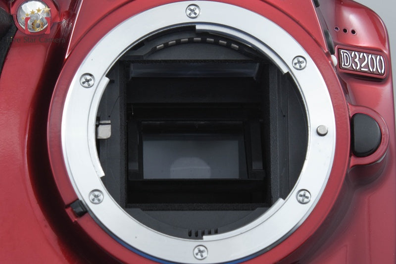 Nikon D3200 Red 24.2 MP DSLR 18-55 VR Lens