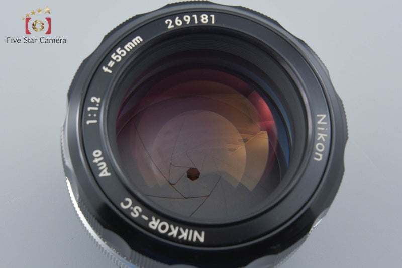 Nikon NIKKOR-S.C Auto 55mm f/1.2 Non Ai Lens