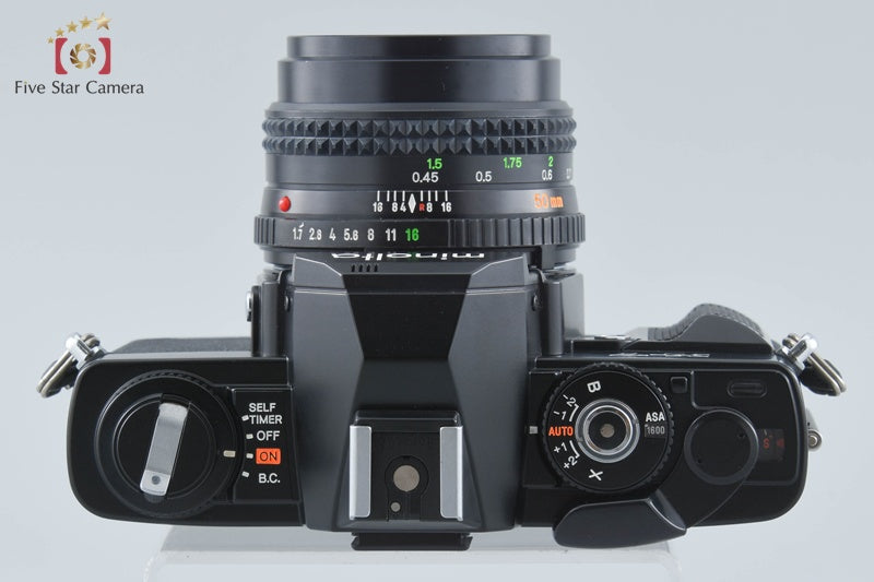 Minolta X-7 Black 35mm SLR Film Camera + MD ROKKOR 50mm f/1.7