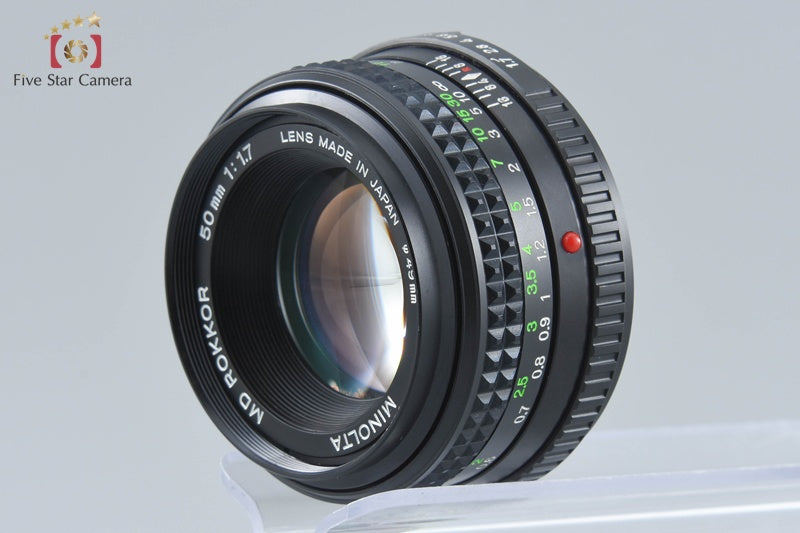 Minolta X-7 Black 35mm SLR Film Camera + MD ROKKOR 50mm f/1.7