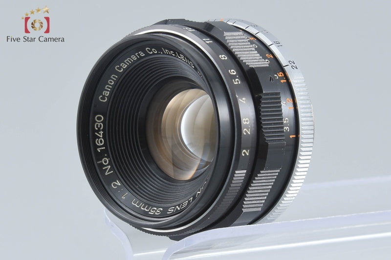 Canon 35mm f/2 L39 LTM Leica Thread Mount Lens