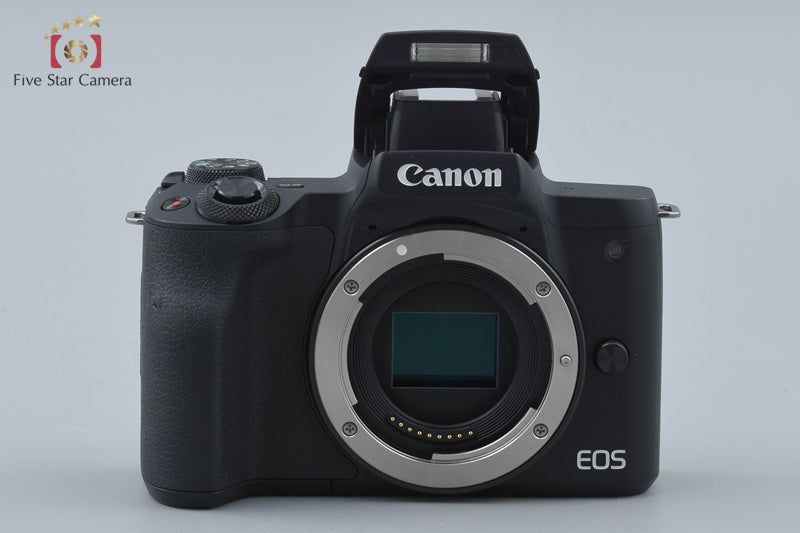 "Count 4,000" Canon EOS Kiss M2 Black 24.1 MP EF-M 15-45 55-200 IS STM Lenses