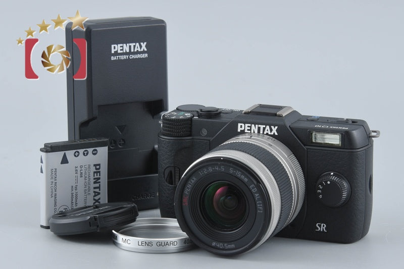 "Shutter count 1,257" PENTAX Q10 Black 12.4 MP Digital Camera 5-15 Lens