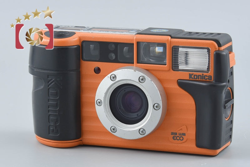 Konica Genbakantoku 28WB ECO Orange 35mm Point & Shoot Film Camera