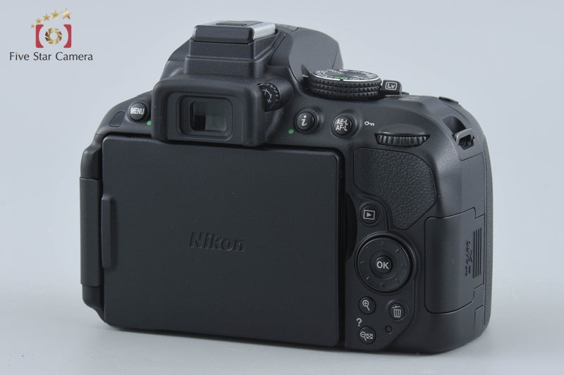 "Shutter count 162" Nikon D5300 Black 24.2 MP DSLR Camera 18-55 VR II Lens