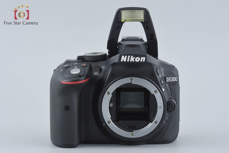 "Shutter count 162" Nikon D5300 Black 24.2 MP DSLR Camera 18-55 VR II Lens