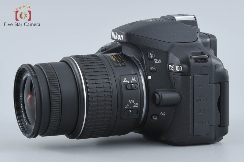 "Shutter count 162" Nikon D5300 Black 24.2 MP DSLR Camera 18-55 VR II Lens
