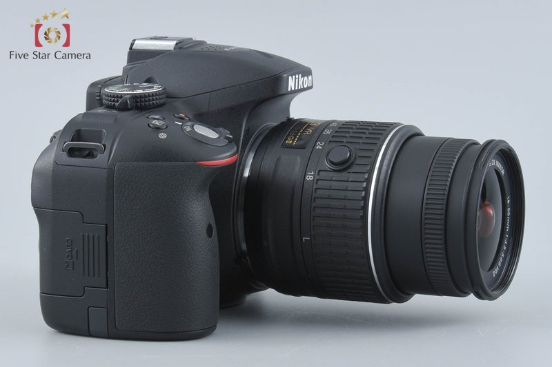 "Shutter count 162" Nikon D5300 Black 24.2 MP DSLR Camera 18-55 VR II Lens